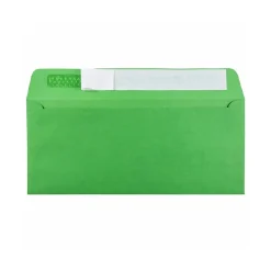 Discount JAM Paper Peel & Seal #10 Business Envelope, 4 1/8" x 9 1/2", Christmas Green, 50/Pack (86555I)