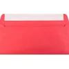 Sale JAM Paper Peel & Seal #10 Kraft Business Envelope, 4 1/8" x 9 1/2", Christmas Red, 25/Pack (11789)