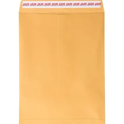 Online JAM Paper Peel & Seal Kraft Open End #13 Catalog Envelope, 10" x 13", Brown, 500/Pack (13034233C)