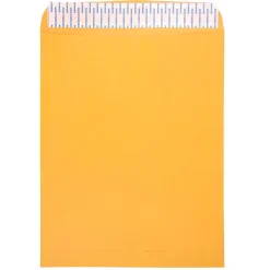 Sale JAM Paper Peel & Seal Kraft Open End #15 1/2 Catalog Envelope, 12" x 15 1/2", Brown, 500/Pack (13034236C)