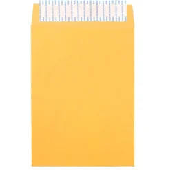 Hot JAM Paper Peel & Seal Kraft Open End Catalog Envelope, 6 1/2" x 9 1/2", Brown, 500/Pack (13034229C)