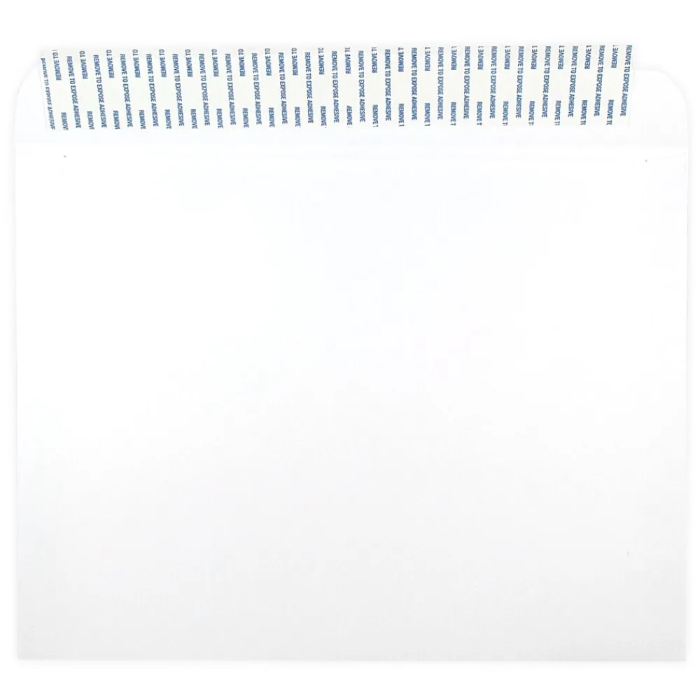 Online JAM Paper Peel & Seal Self Seal #13 Booklet Envelope, 10" x 13", White, 500/Pack (356828787)