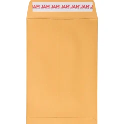 Clearance JAM Paper Peel and Seal Kraft Open End Catalog Envelope, 6" x 9", Brown, 500/Pack (13034199C)