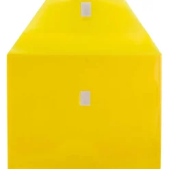 Online JAM Paper Plastic File Pocket, Letter Size, Assorted, 6/Pack (218V0ASSRT)