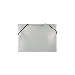 Index Cards*JAM Paper ® Plastic Index Card Case with Elastic Closure, 5 1/2 x 7 1/2 x 3/8, Clear, 24/Pack (32168403B)