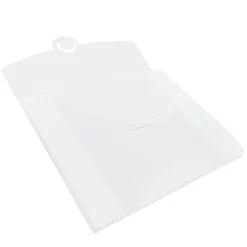 Plastic Portfolio Case with Circular Tuck Flap Closure, Clear Frost, 24/Carton (3788B)<JAM Paper New