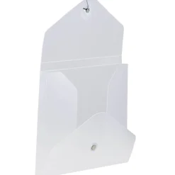 Plastic Portfolio Case with Drawstring Closure, Clear Frost (354609)<JAM Paper Sale