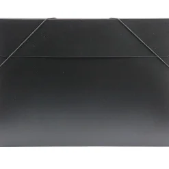 Plastic Portfolio Case with Elastic Closure, Black (6102 027)<JAM Paper Discount