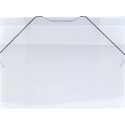 Plastic Portfolio Case with Elastic Closure, Clear (6102 001)<JAM Paper Hot