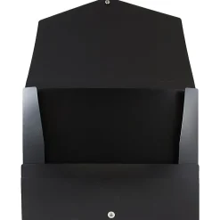 Plastic Portfolio Case with Snap Closure, Black (2000027)<JAM Paper Online
