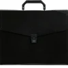 Plastic Portfolio Briefcase with Handles, 12" x 9 1/2" x 1 1/2", Black (334120746)<JAM Paper
