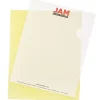 Sheet Protectors|JAM Paper Plastic Sleeves, 9" x 12", Yellow, 12/Pack (2226316991)