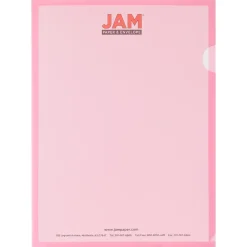 Sheet Protectors|JAM Paper Plastic Sleeves, 9" x 12", Red, 12/Pack (2226316989)