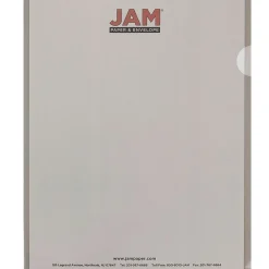 Sheet Protectors|JAM Paper ® Plastic Sleeves, 9" x 12", Smoke Gray, 12/Pack (2226316990)