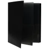 Pocket Folders|JAM Paper 6-Pocket Heavy Duty Plastic Folders, Black, 2/Pack (389MP6bl)