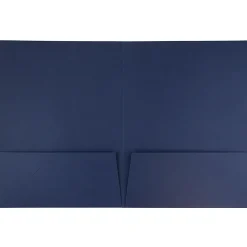 Pocket Folders|JAM Paper 2-Pocket Textured Linen Business Folders, Navy Blue, 50/Box (386LNAC)