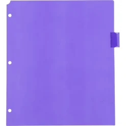 Dividers|JAM Paper Poly Dividers, 8-Tab, Assorted Colors, 6 Packs (375032922A)