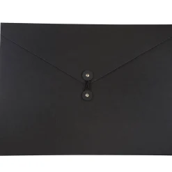 Portfolio Case with Drawstring Closure, Black (3039 202)<JAM Paper Best
