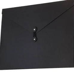 Portfolio Case with Drawstring Closure, Black (3039 202)<JAM Paper Best