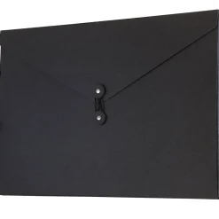 Portfolio Case with Drawstring Closure, Black (2008 2002)<JAM Paper Hot