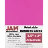 Business Cards*JAM Paper ® Printable Business Cards, 3 1/2 x 2, Ultra Fuchsia Pink, 100/Pack (22128338)
