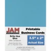 Business Cards*JAM Paper ® Printable Business Cards, 3 1/2 x 2, Blue, 100/Pack (22128333)