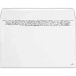 Best JAM Paper Security Tinted Booklet Envelope 5 3/4" x 9 1/4", White, 50/Pack (7485-W2-50)