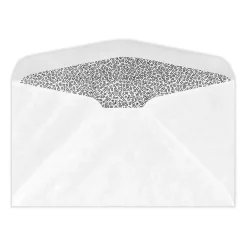 Best JAM Paper Security Tinted #6 3/4 Booklet Envelope 3 5/8" x 6 1/2", White, 50/Pack (61532-50)