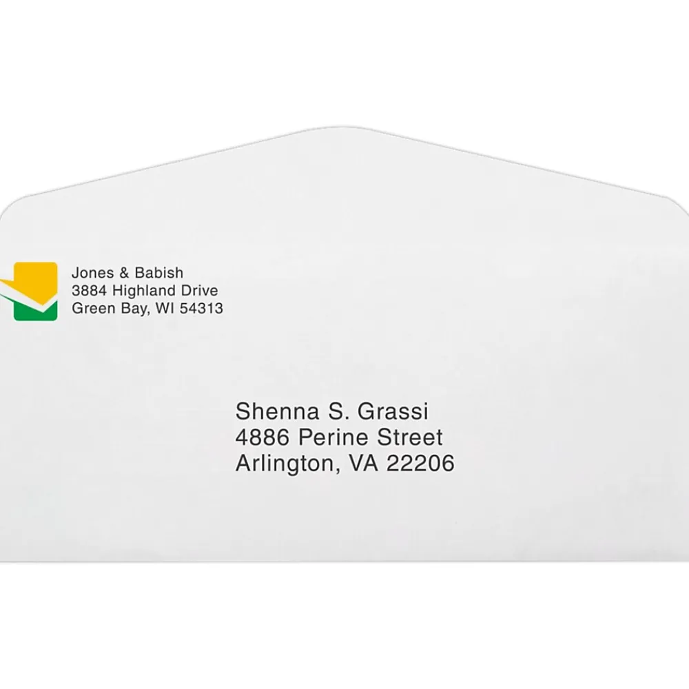 Outlet JAM Paper Self Seal #10 Business Envelopes, 4 1/8" x 9 1/2", White, 250/Pack (43687-250)