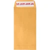 Clearance JAM Paper Self Seal #7 Coin Business Envelopes, 3 1/2" x 6 1/2", Brown Kraft Manila, 100/Pack (400238464D)