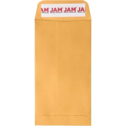 Clearance JAM Paper Self Seal #7 Coin Business Envelopes, 3 1/2" x 6 1/2", Brown Kraft Manila, 100/Pack (400238464D)