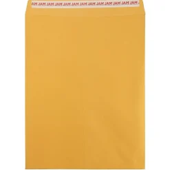 Clearance JAM Paper Self Seal Catalog Envelope, 12" x 15 1/2", Brown Kraft, 50/Pack (13034236I)
