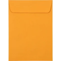 New JAM Paper Self Seal Catalog Envelopes, 5 1/2" x 7 1/2", Brown Kraft Manila, 100/Pack (400238465D)