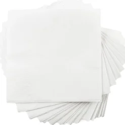 JAM Paper Small Beverage Napkins, 2-Ply, White, 600/Box (5255620731b)