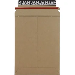Outlet JAM Paper ® Stay-Flat Photo Mailer Stiff Envelopes with Self-Adhesive Closure, 6 x 8, Brown Kraft, Sold Individually (8866640)