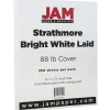 Card Stock*JAM Paper Strathmore 88 lb. Cardstock Paper, 8.5" x 11", Bright White, 250 Sheets/Ream (301005B)