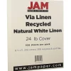 Resume Paper*JAM Paper ® Strathmore 24lb Paper, 8.5 x 11, Natural White Linen, 100 Sheets/Pack (143530)