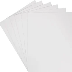 Pocket Folders|JAM Paper Two-Pocket Textured Linen Business Folders, , 6/Pack (95448D) White