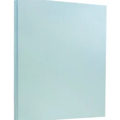 Card Stock*JAM Paper Vellum Bristol 100 lb. Cardstock Paper, 8.5" x 11", Blue, 50 Sheets/Pack (216916789)