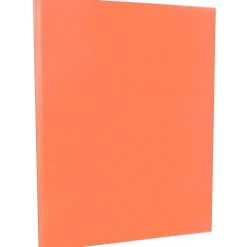 Card Stock*JAM Paper Vellum Bristol 67 lb. Cardstock Paper, 8.5" x 11", Salmon Pink, 50 Sheets/Pack (169832)