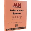 Card Stock*JAM Paper Vellum Bristol 110 lb. Cardstock Paper, 8.5" x 11", Salmon Pink, 50 Sheets/Pack (169856)