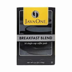 JavaOne Breakfast Blend Coffee Freshpack, Light Roast, 84/Carton (JTC30106CT)
