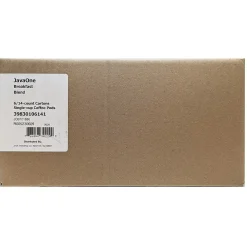 JavaOne Breakfast Blend Coffee Freshpack, Light Roast, 84/Carton (JTC30106CT)