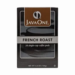 JavaOne French Roast Coffee Freshpack, Dark Roast, 84/Carton (JTC30806CT)
