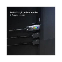 j5create 6' USB-C to HDMI 2.1 8K Cable, M/M, Space Gray/Black (JCC157)