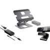 8.9" x 2.08" Aluminum Multi-Angle Dual-HDMI Docking Stand, Space Gray (JTS427)<j5create Online