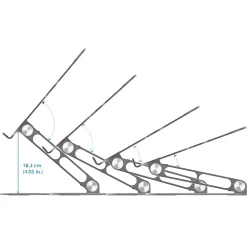 Aluminum Multi-Angle Laptop Stand for Up to 16
