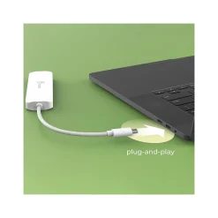 j5create Eco-Friendly 4-Port USB Type-C Hub, Pure White (JCH345EW)