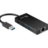 j5create 3-Port USB 3.0 Hub, Black (JUH470)