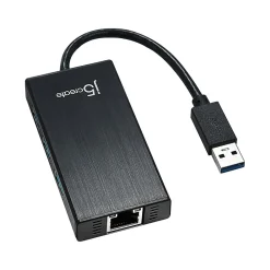 j5create 3-Port USB 3.0 Hub, Black (JUH470)